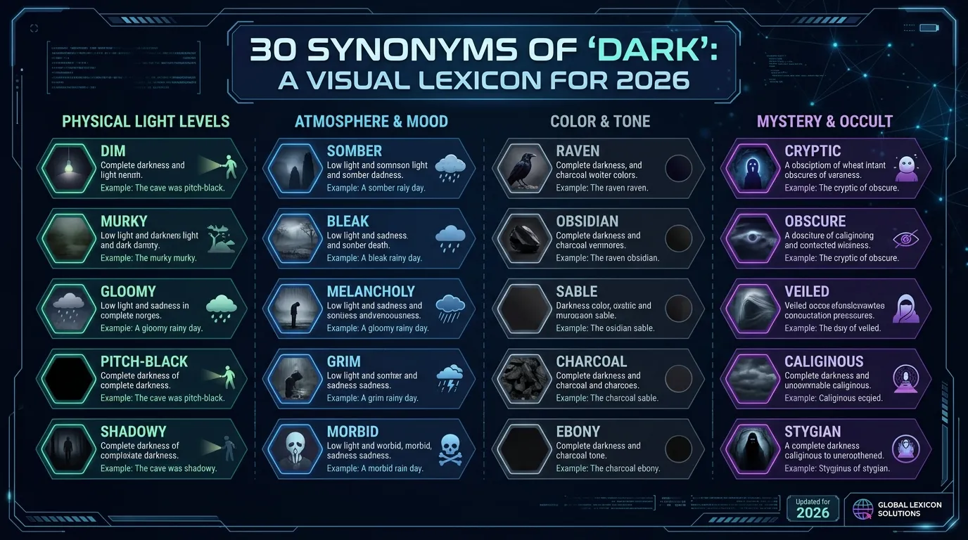 Synonyms of Dark
