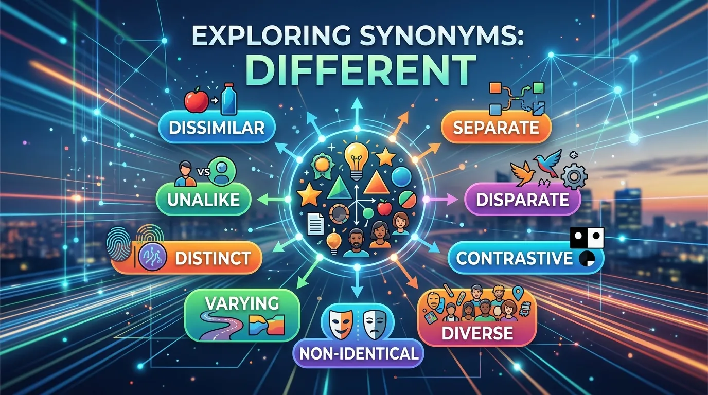 Synonyms for different