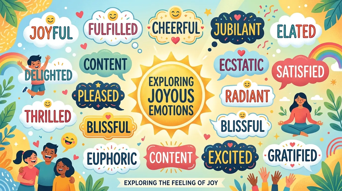 synonyms for happy