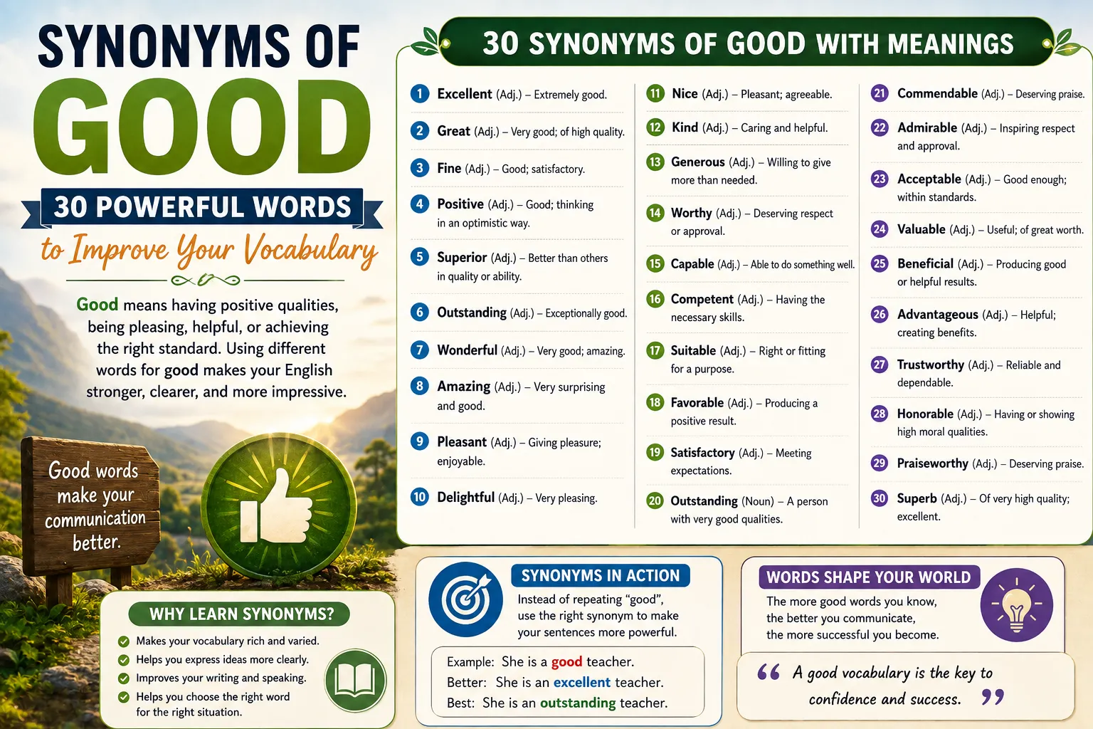 synonyms of good