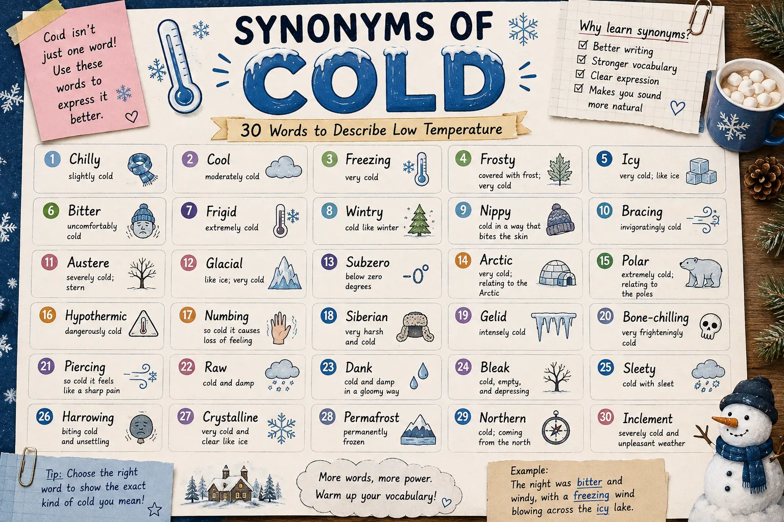 synonyms for cold