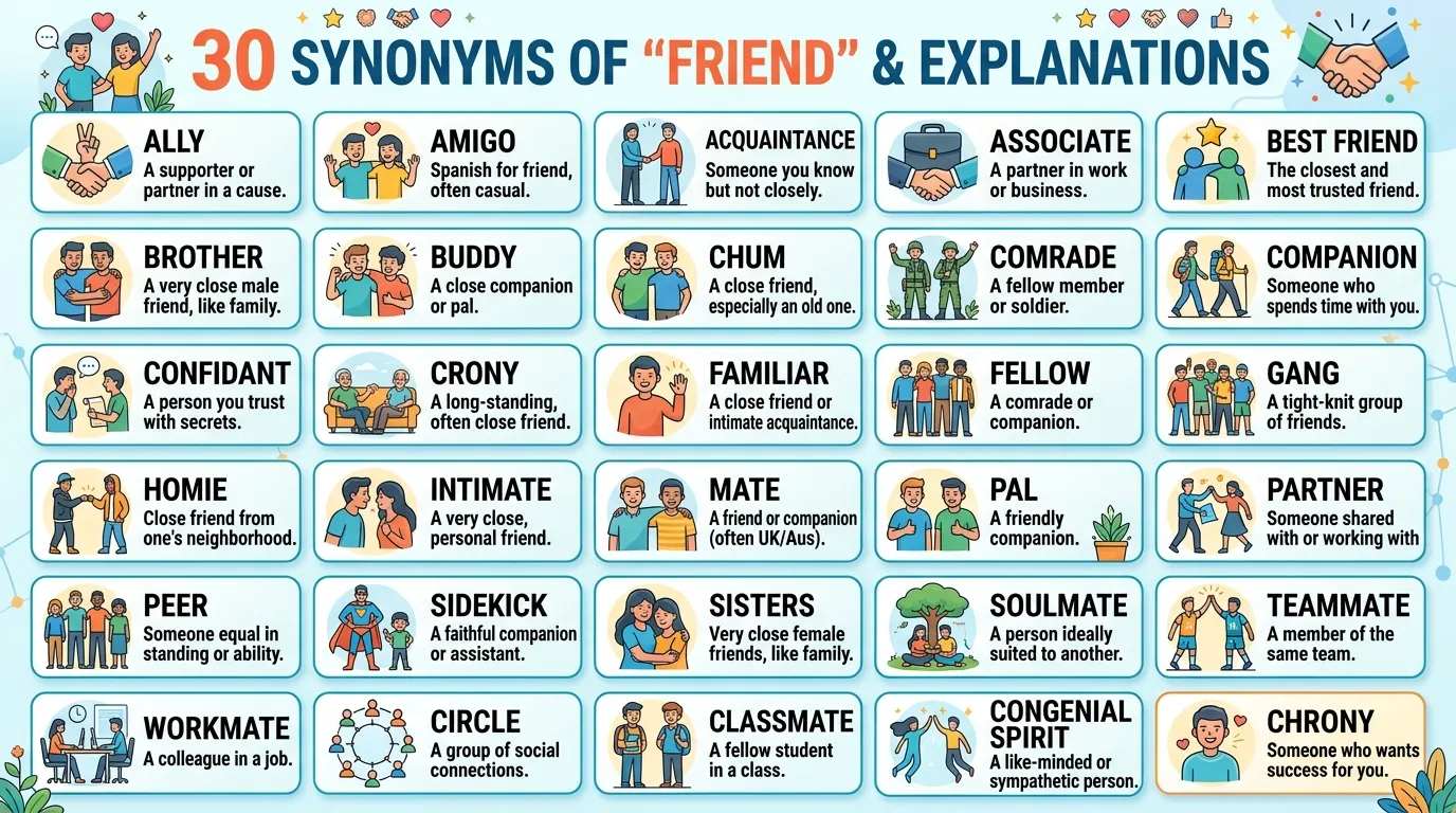 synonyms for friend