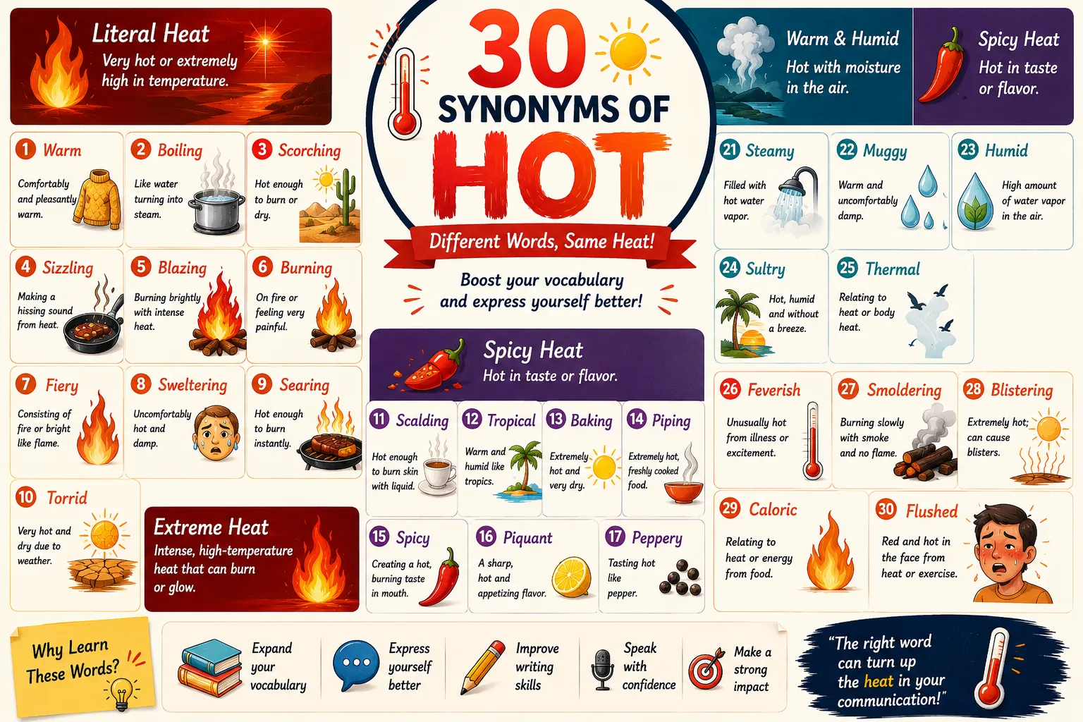 synonyms for hot