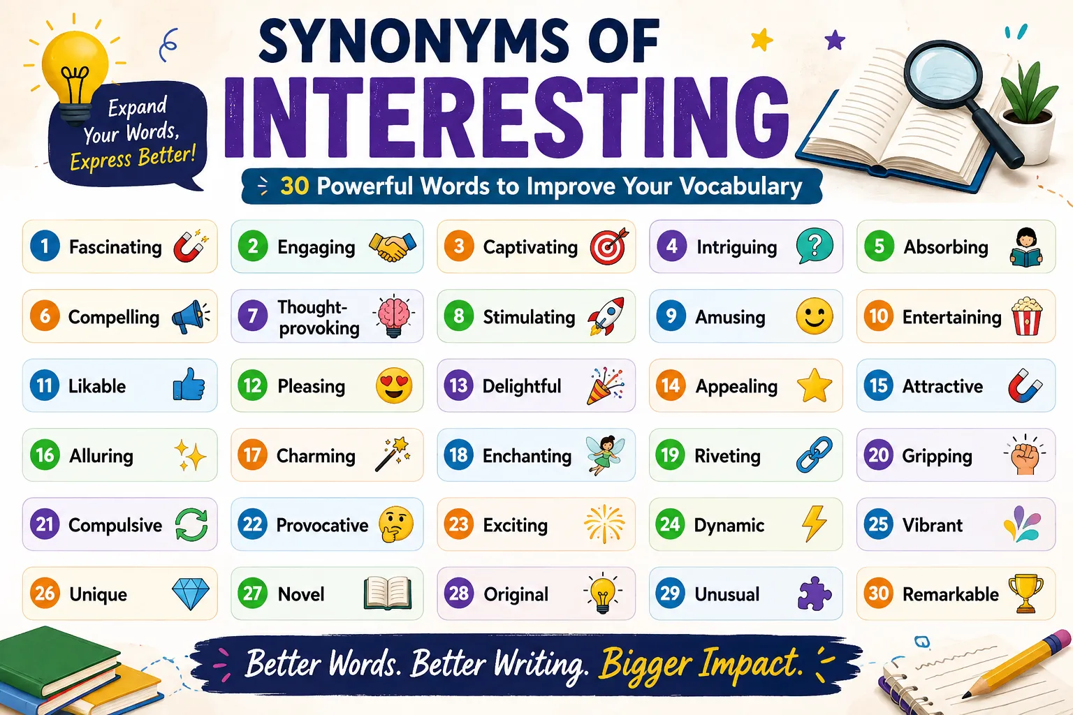 synonyms for interesting