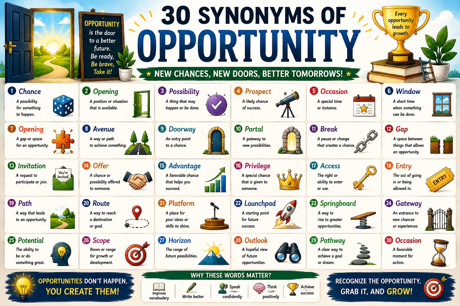 synonyms for opportunity