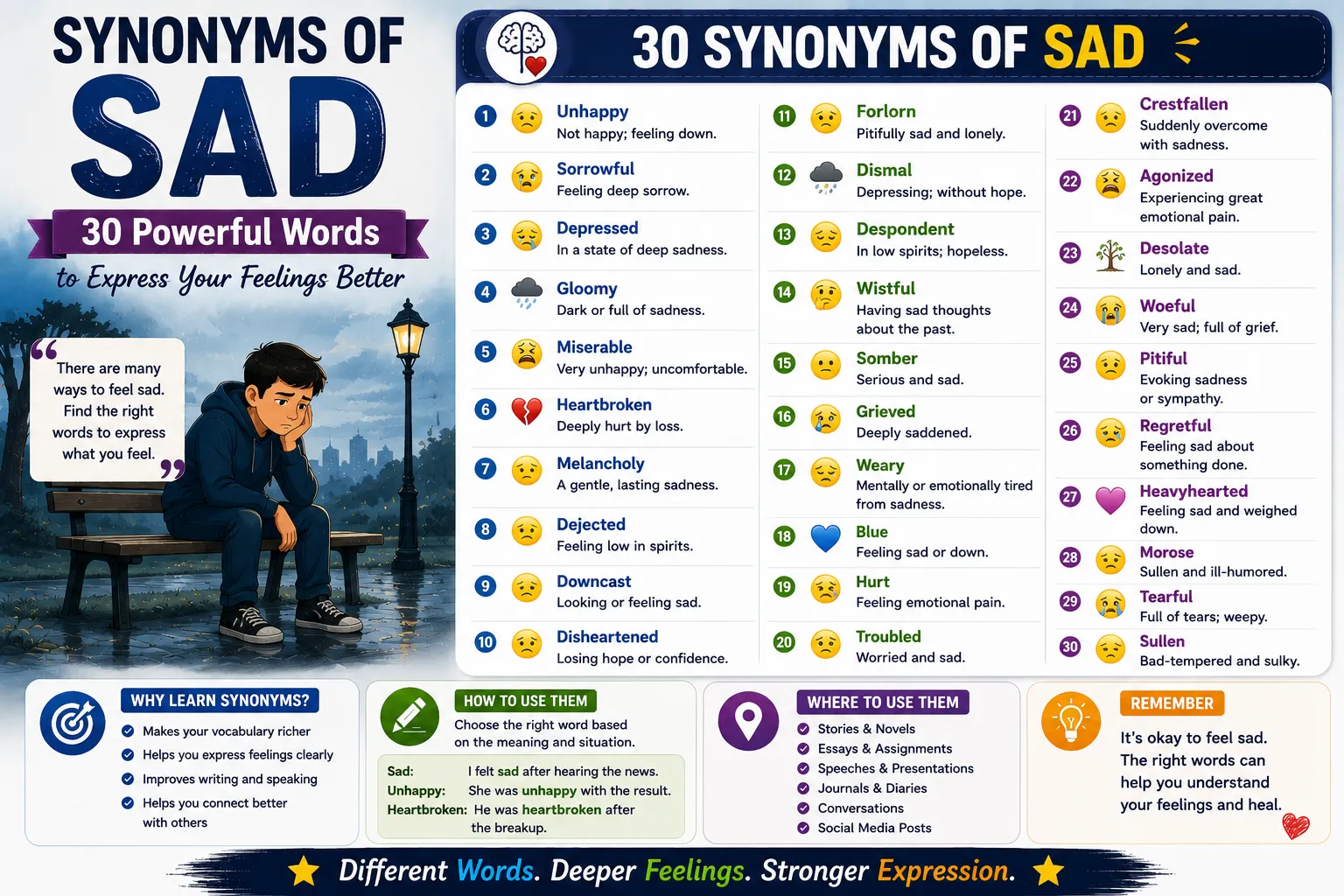 synonyms of sad