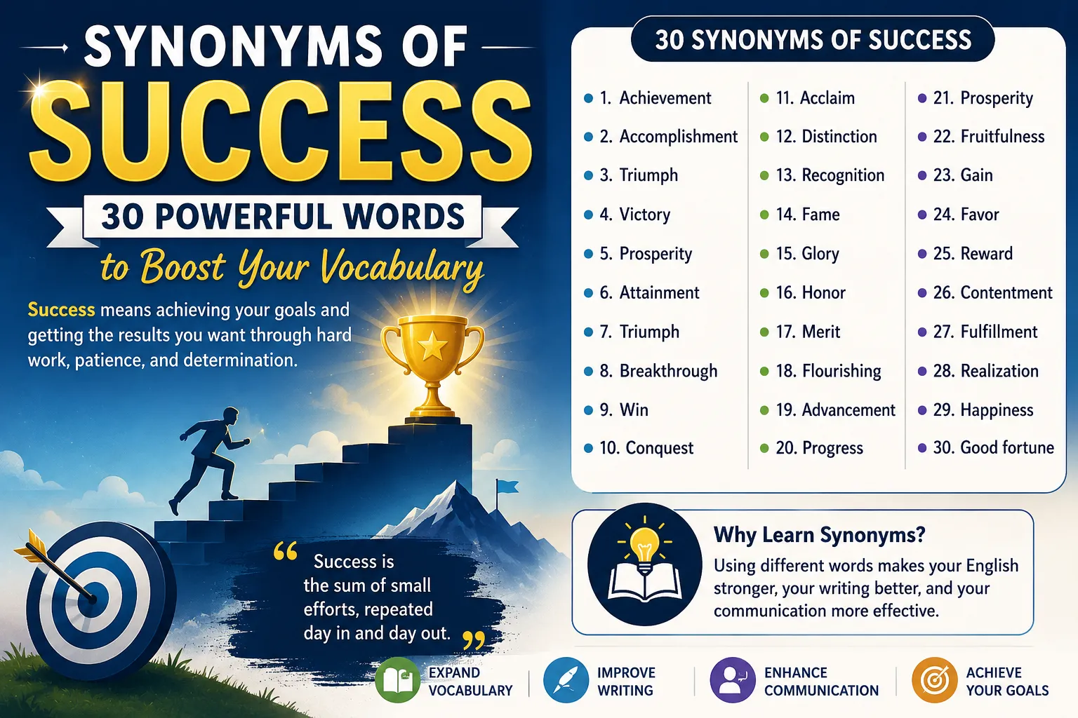 synonyms for success