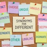 Synonyms for different