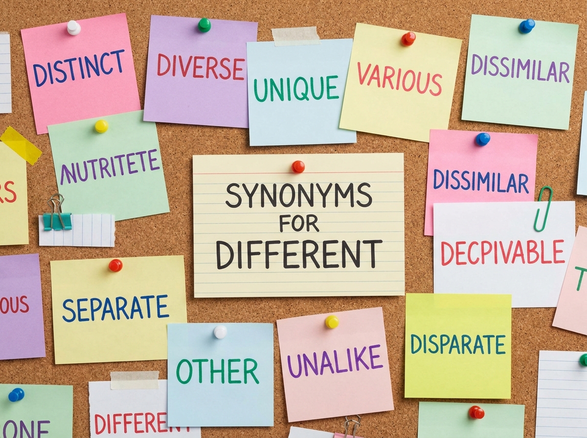 Synonyms for different