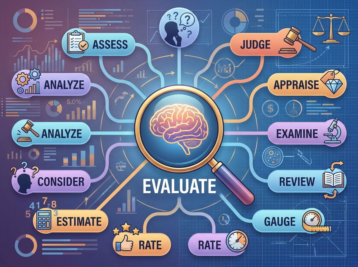 Synonyms for Evaluate