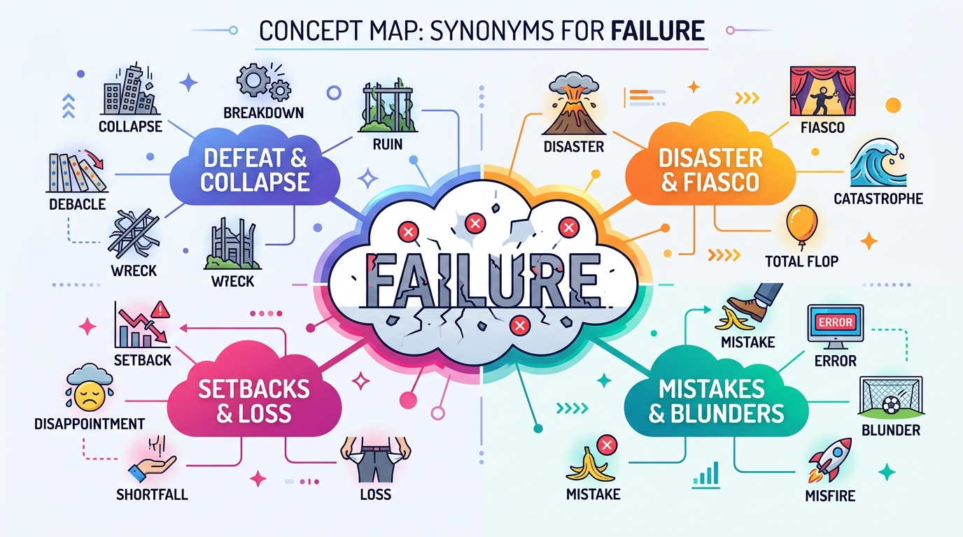 Synonyms for failure