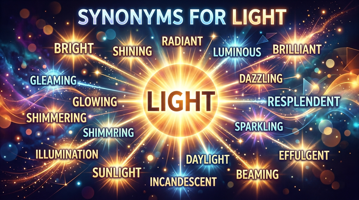 synonyms for light