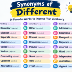synonyms of different