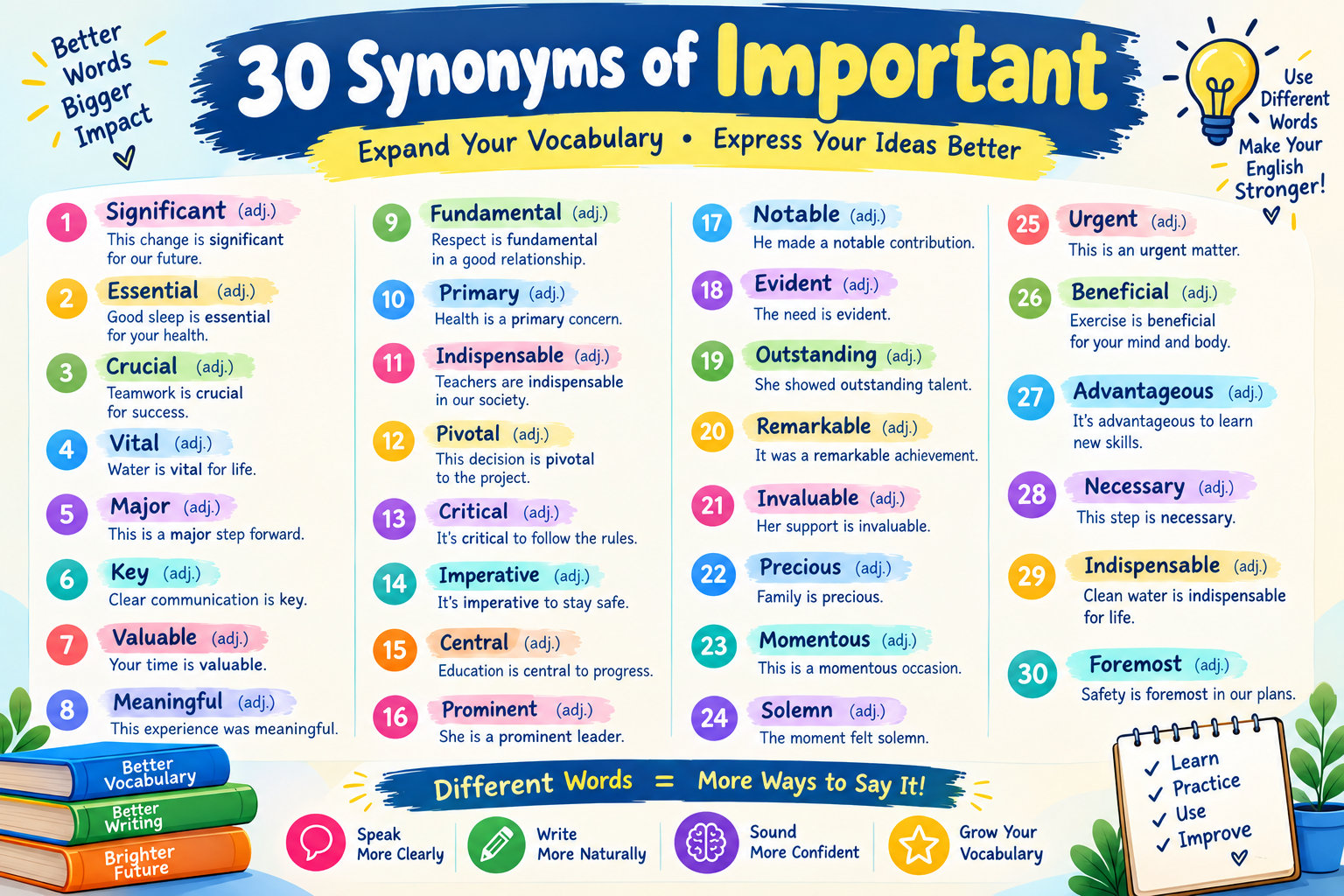 synonyms of important